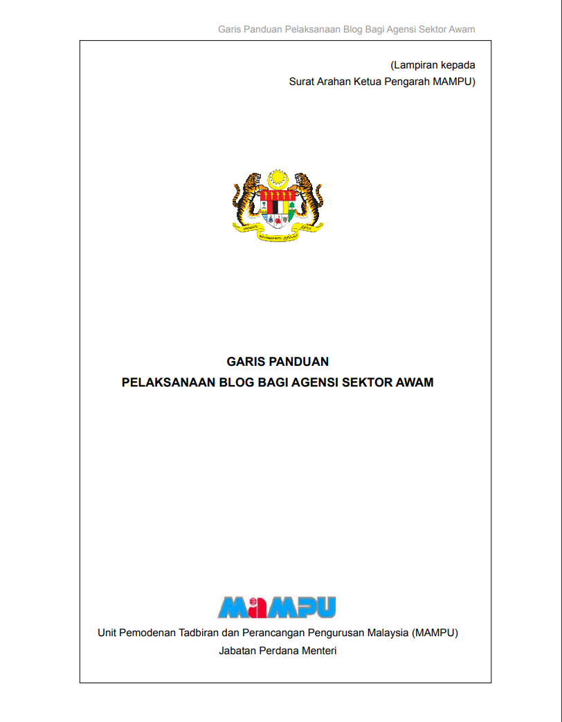 Garis Panduan Pengurusan Premis Kerajaan Bagi Mengawal Penularan COVID-19